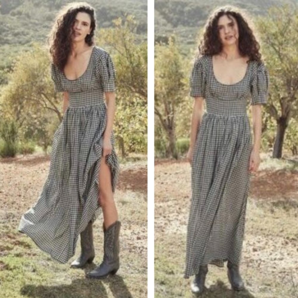 Doen Kennedy Dress - Ink Gingham (Black & White Check) - NWT -  Size XXS